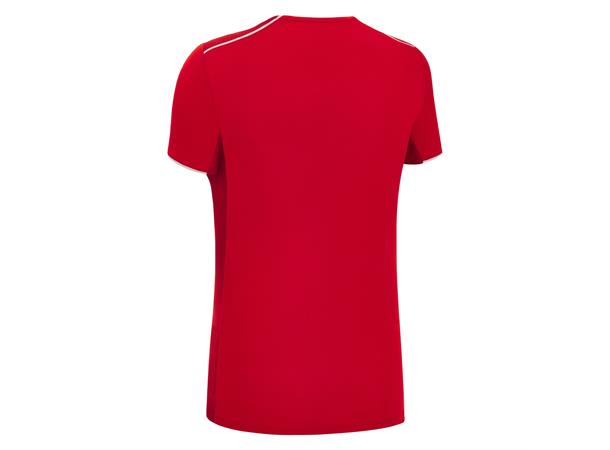 Steel Eco Womans Shirt RED/WHT M Teknisk spillerdrakt i ECO-tekstil 